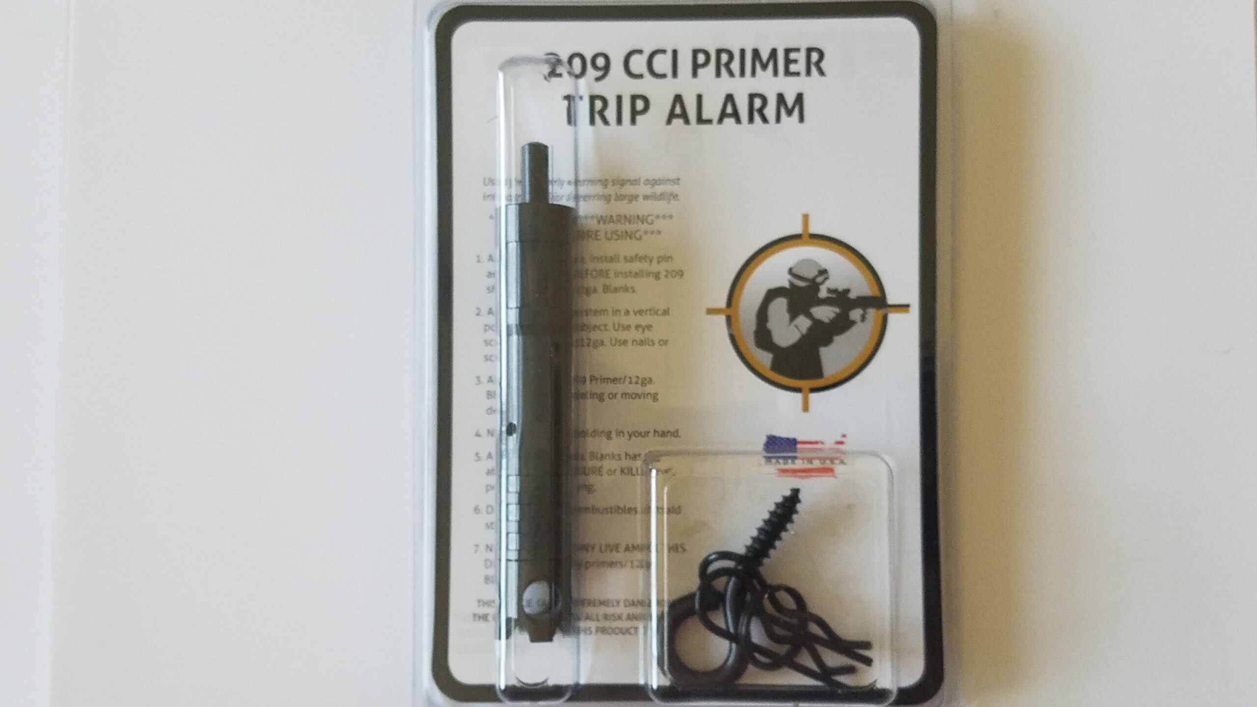 Fith ops perimeter alarm tripwire alarm 12 ga with 209 adapter.